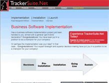 Tablet Screenshot of implementation.trackersuite.net